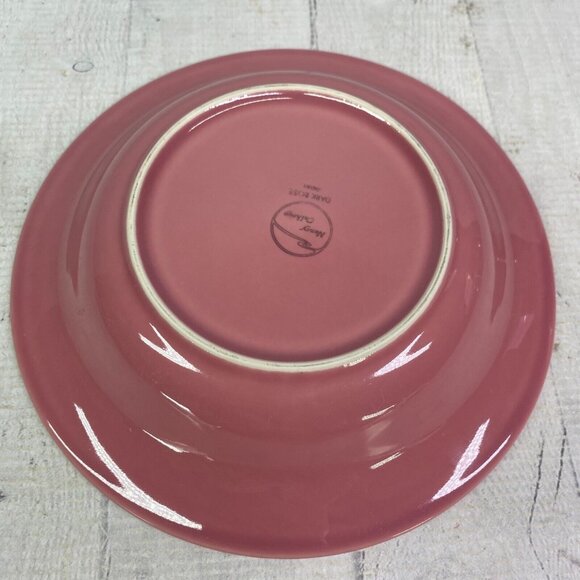 Nancy Calhoun DARK ROSE Japan Solid Color Smooth Stoneware Rim Soup Bowls Set 4 - Picture 5 of 16